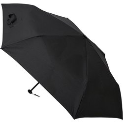 折りたたみ傘 晴雨兼用 URAWAZA プレーン 55cm 手開き式 UVカット加工 ブラック 1026302