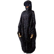 アブストラクト ブラック ポンチョ 40023