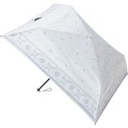 30127 [バンダナ オフホワイト 折傘 50cm 晴雨兼用]