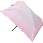 30128 [グラデーション ペールピンク 折傘 50cm 晴雨兼用]