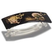 4X-103 [漆芸バレッタ長角（大） 風神雷神（B）]