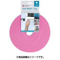 VEL-OW64161 [ヴェルクロ ヴェルクロ[[R上]] ONE-WRAP[[R上]] テープ 幅25mm×長さ25m ピンク]