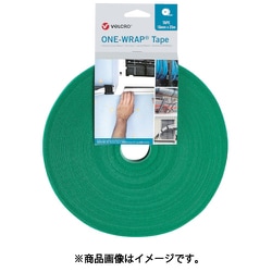 VEL-OW64158 [ヴェルクロ ヴェルクロ[[R上]] ONE-WRAP[[R上]] テープ 幅25mm×長さ25m 緑]