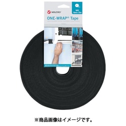 VEL-OW64101 [ヴェルクロ ヴェルクロ[[R上]] ONE-WRAP[[R上]] テープ 幅10mm×長さ25m 黒]