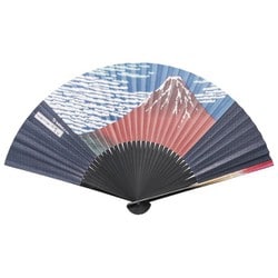 6L-678 [漆芸扇子 赤富士]