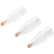 P-TIPAPY01CR [Apple Pencil 用 交換ペン先 第1世代 第2世代 Pro対応 3個入り ペン先透明タイプ クリア]