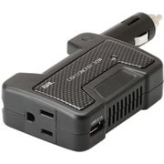 No.1792 [カーコンセントインバーター DC12V専用 コンセント1口+USB2口 定格出力：30W 2.1A コンパクトタイプ]