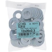 62789 [鉄/ユニクロメッキ 丸座金M 12×26×2.3 入数50入]