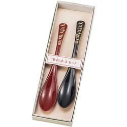 食べ易いスプーンペア 吉祥鶴 1J-826