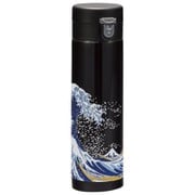 ステンレスボトル（黒） 波 430ml 6K-146