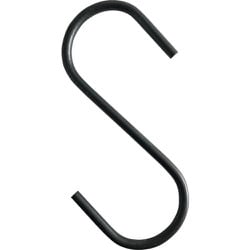 TRUSCO Sフック スチール製 100mm 黒 TSTS5100BK