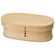 木製 一段弁当 小 ナチュラル 6C-411