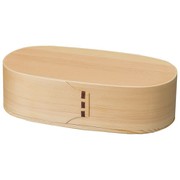 木製 二段入子弁当 ナチュラル 7C-401