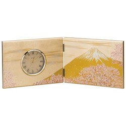 富士雅桜 木製屏風時計 9W-255