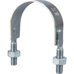 TSGPU40A [TRUSCO SGP管用Uバンド スチール 呼び径 40A ねじ径3/8]