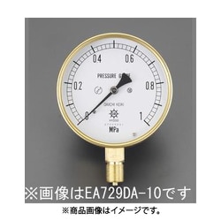 G 3/8"/100mm/ 0-1.0MPa 圧力計 EA729DB-10