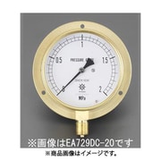 G 3/8"/ 75mm/ 0-3.0MPa つば付圧力計 EA729DC-30