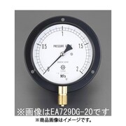 G 3/8"/100mm/0-3.0MPa つば付圧力計 EA729DH-30