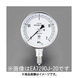 G 1/4"/ 60mm/0-3.0MPa 圧力計（ステンレス製） EA729DJ-30
