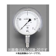 G 3/8"/75mm/0-1.6MPa つば付圧力計(ステンレス) EA729DM-16