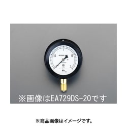 G 3/8"/100mm/0- 10MPa 圧力計（つば付密閉） EA729DT-100