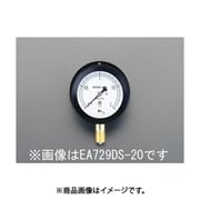 G 3/8"/100mm/0- 10MPa 圧力計(つば付密閉) EA729DT-100