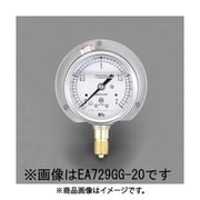 100mm/0-1.0MPa つば付圧力計（グリセリン入） EA729GJ-10