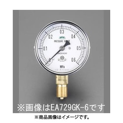 60mm/0-1.0MPa 圧力計（耐脈動圧形） EA729GK-10