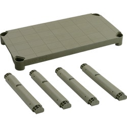 TPT-344S-MOD [TRUSCO プラ棚用 棚板セット 棚板間隔高さ515mm用脚4本付 つや消しОD]