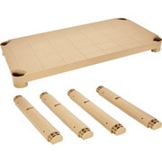 TPT-344S-LS [TRUSCO プラ棚用 棚板セット 棚板間隔高さ515mm用脚4本付 ライトサンド]