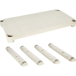 TPT-344SA [TRUSCO プラ棚用 棚板セット 棚板間隔高さ515mm用脚4本付 ネオグレー]