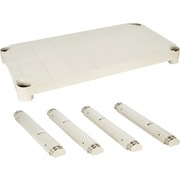 TPT-344SA [TRUSCO プラ棚用 棚板セット 棚板間隔高さ515mm用脚4本付 ネオグレー]