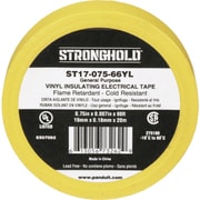 ストロングホールド StrongHoldビニールテープ 一般用途用 黄 幅19.1mm 長さ20m ST17-075-66YL ST17-075-66YL