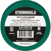 ストロングホールド StrongHoldビニールテープ 一般用途用 緑 幅19.1mm 長さ20m ST17-075-66GR ST17-075-66GR