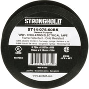 ストロングホールド StrongHoldビニールテープ 一般用途用 黒 幅19.1mm 長さ18m ST14-075-60BK ST14-075-60BK