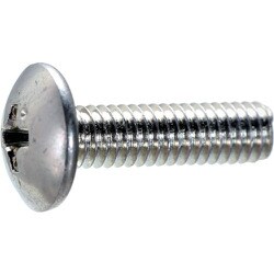 TRUSCO トラス頭小ねじ 三価クロメート（白） M4 × 10 450本入 S003-0410