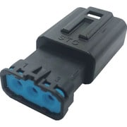 P-CJ01A5-03B0-03 [TRUSCO 防水コネクタ ハウジング 中継用（10個入） 被覆外径φ2.6～3.3 黒]