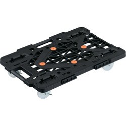 MPK-600NS-BK [TRUSCO 連結式ルートバン メッシュタイプ 615×415 ナイロン車輪 自在側ストッパー付 黒]