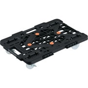 MPK-600NS-BK [TRUSCO 連結式ルートバン メッシュタイプ 615×415 ナイロン車輪 自在側ストッパー付 黒]