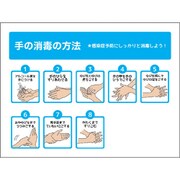 6300004285 [グリーンクロス TS-01M 手の消毒の方法 マグネット 225×300]
