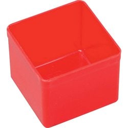 456300 [allit プラスチックボックス Allitパーツケース EuroPlus用 赤 54×54×45mm]