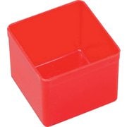 456300 [allit プラスチックボックス Allitパーツケース EuroPlus用 赤 54×54×45mm]