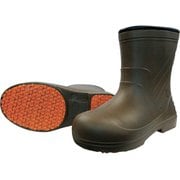 KR7050-BR-L [喜多 柔らかいEVAラバー安全ショートラバーブーツ ブラウン L（25.5～26.0）]