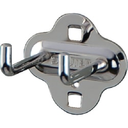 HK-2105 [SHUTER パンチングパネル用L字フックダブル 50mm（10個入り）]
