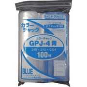 GP J-4 COLOR CHAKKU AO [セイニチ ユニパック GP J‐4 カラーチャック アオ 340×240mm 100枚入]
