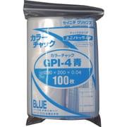 GP I-4 COLOR CHAKKU AO [セイニチ ユニパック GP I‐4 カラーチャック アオ 280×200mm 100枚入]