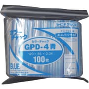 GP D-4 COLOR CHAKKU AO [セイニチ ユニパック GP D‐4 カラーチャック アオ 120×85mm 100枚入]