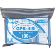 GP B-4 COLOR CHAKKU AO [セイニチ ユニパック GP B‐4 カラーチャック アオ 85×60mm 100枚入]