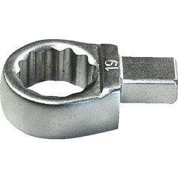 TRUSCO ボックスヘッド 二面寸法19mm 取付サイズ9×12mm BE19-912