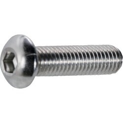 TRUSCO 六角穴付きボタンボルト ステンレス M6×20 24本入 B128-0620